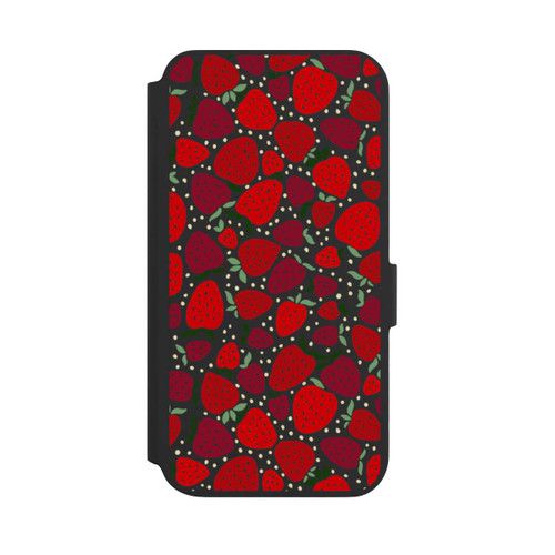 Samsung Galaxy S22+ NIVOflip Strawberry Pattern Comic Transparent