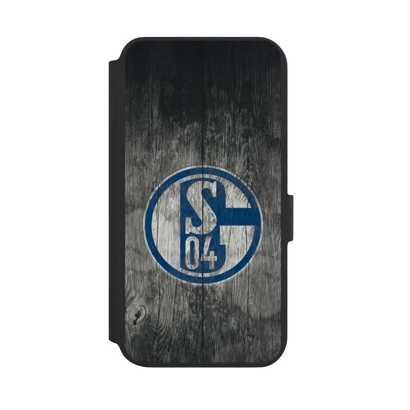Galaxy S22 + NIVOflip Schalke 04 Holz Look