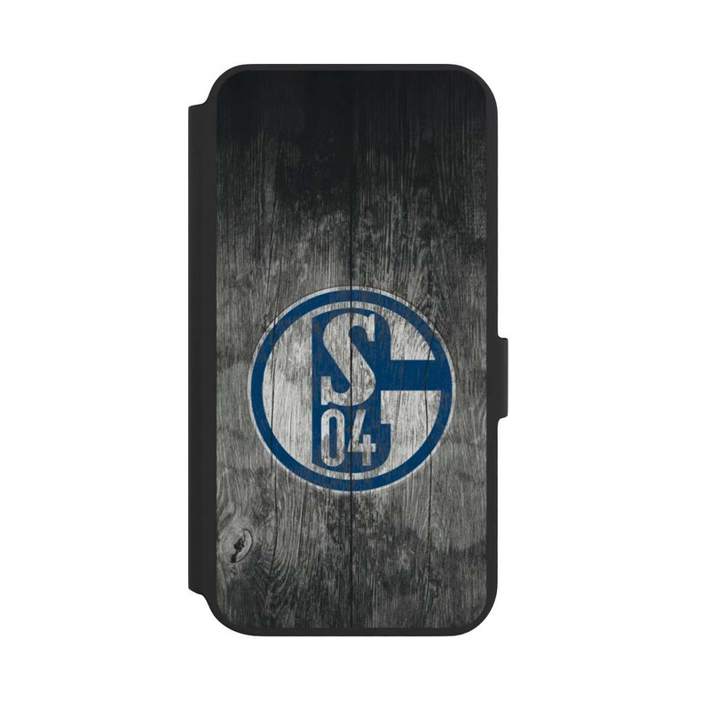 Galaxy S22 + NIVOflip Schalke 04 Holz Look