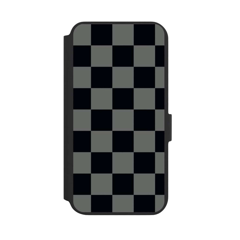Galaxy S22 + NIVOflip Checked Pattern Black Grey