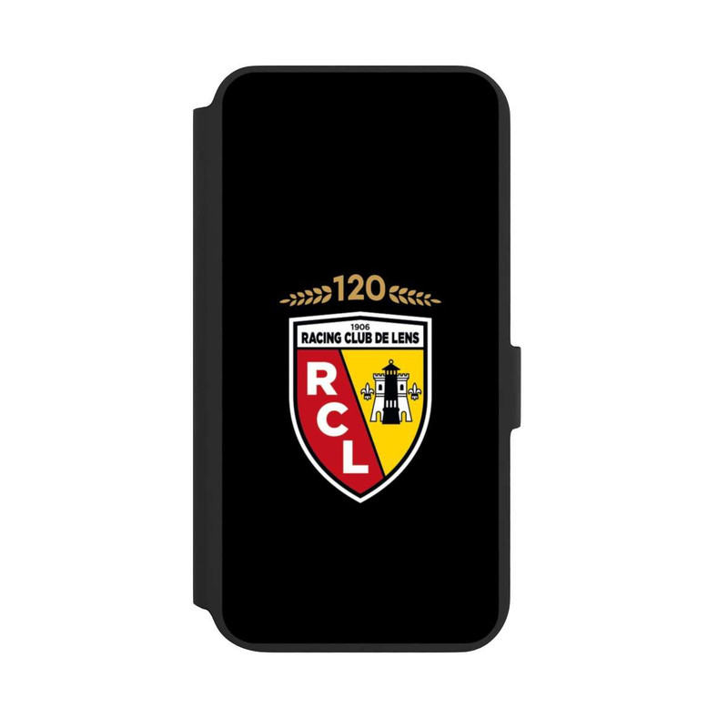 Galaxy S22 + NIVOflip RC Lens 120 Jahre Jubiläums Logo schwarz