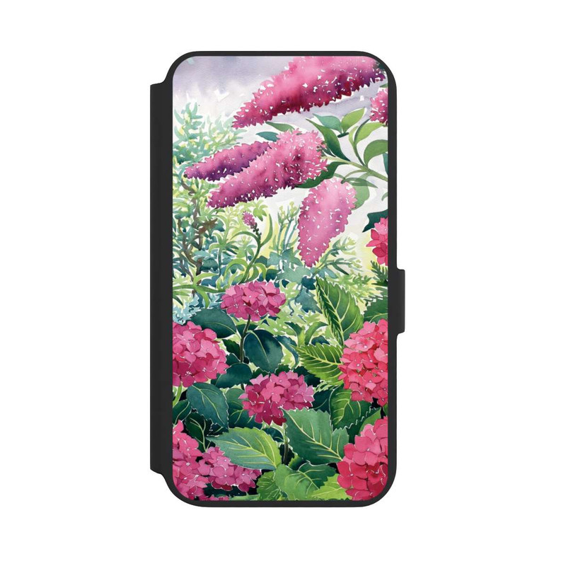 Galaxy S22 + NIVOflip Garden Hydrangeas and Buddleia by Christopher Ryland