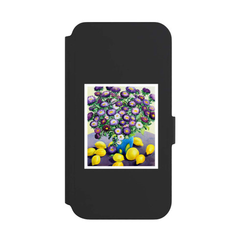 Samsung Galaxy S22+ NIVOflip Purple Asters and Lemons by Christopher Ryland