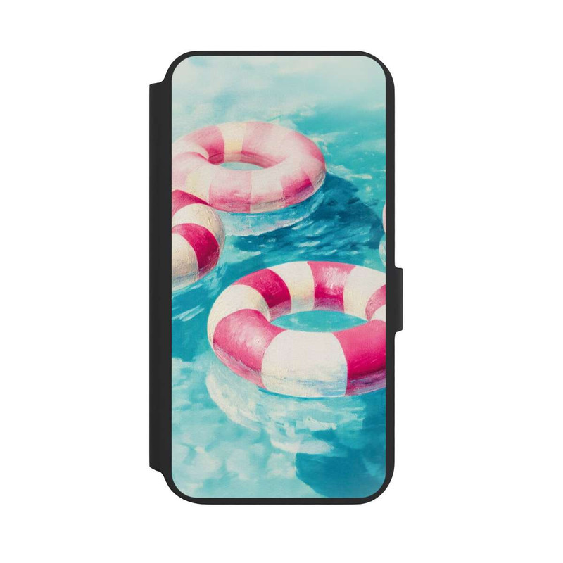Galaxy S22 + NIVOflip Striped Swim Rings in The Pool