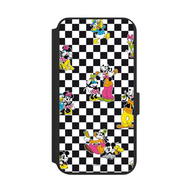Galaxy S22 + NIVOflip Donald and Friends Pattern Black and White