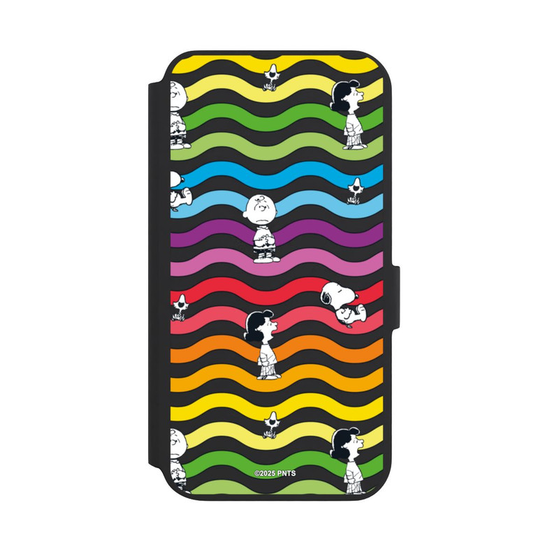 Galaxy S22 + NIVOflip Snoopy Pattern Rainbow Transparent