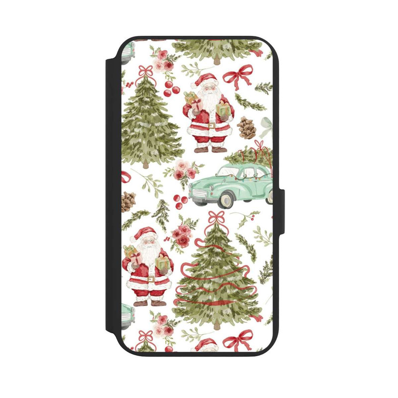 Galaxy S22 + NIVOflip Weihnachtsfreude Vintage Muster 