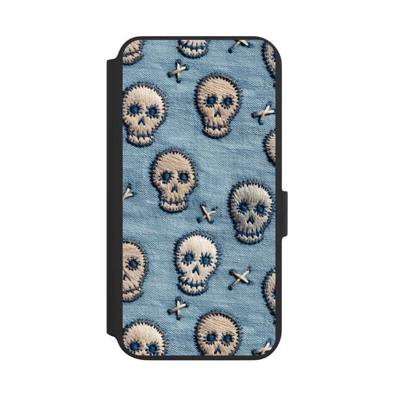 Galaxy S22 + NIVOflip Skulls on Jeans Pattern