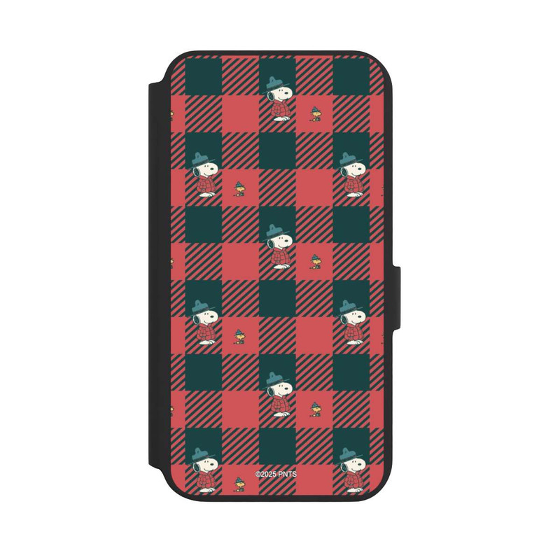 Galaxy S22 + NIVOflip Peanuts Red Tartan Pattern