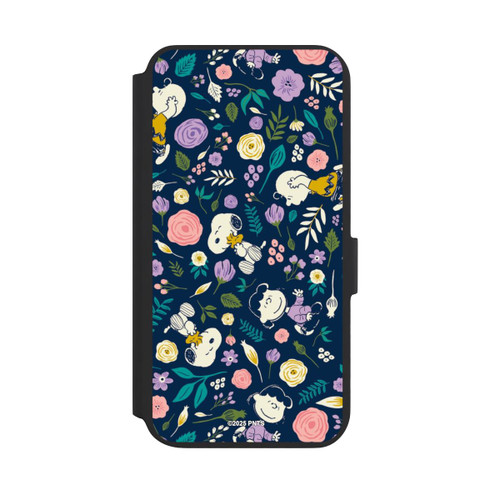 Samsung Galaxy S22+ NIVOflip Peanuts Dark Flower Pattern