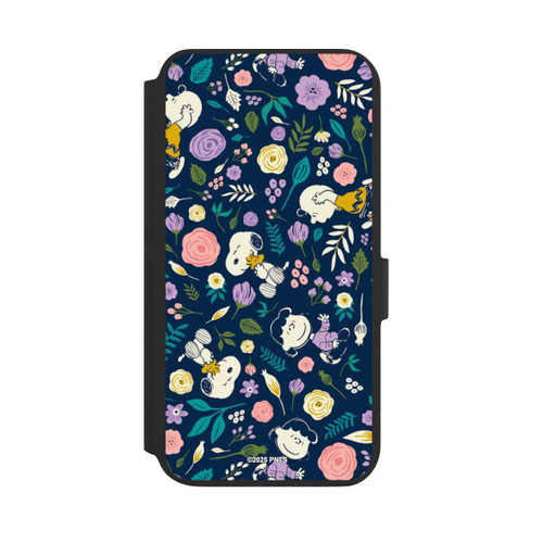 Samsung Galaxy S22+ NIVOflip Peanuts Dark Flower Pattern