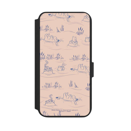 Samsung Galaxy S22+ NIVOflip Winnie the Pooh Retro Pattern Bridges Pink