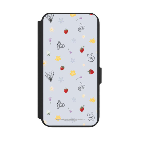 Samsung Galaxy S22+ NIVOflip Winnie Puuh und Freunde Erdbeer Muster Blau