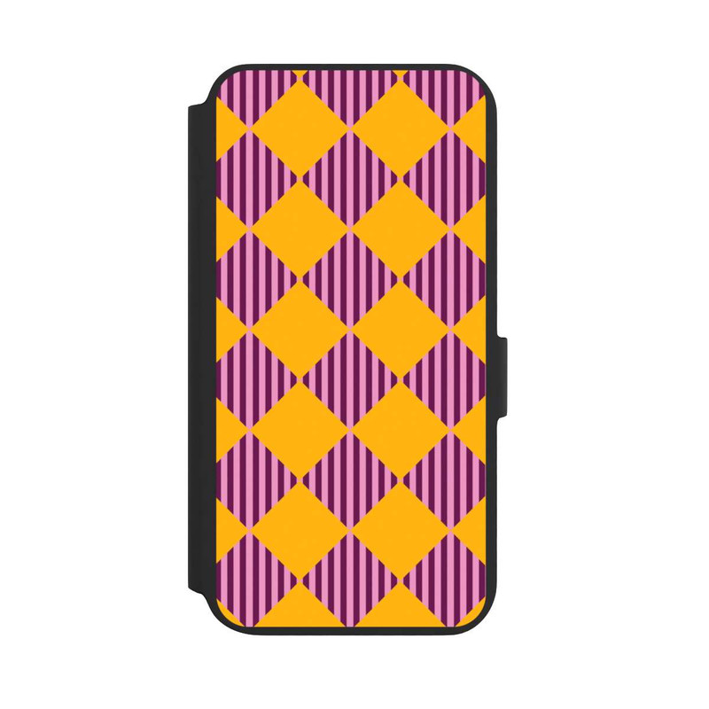 Galaxy S22 + NIVOflip Diamond Pattern Red Yellow
