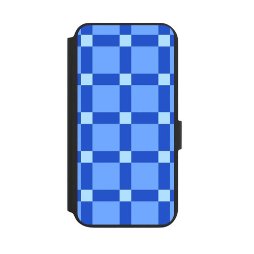 Samsung Galaxy S22+ NIVOflip Big Blue Checked Pattern
