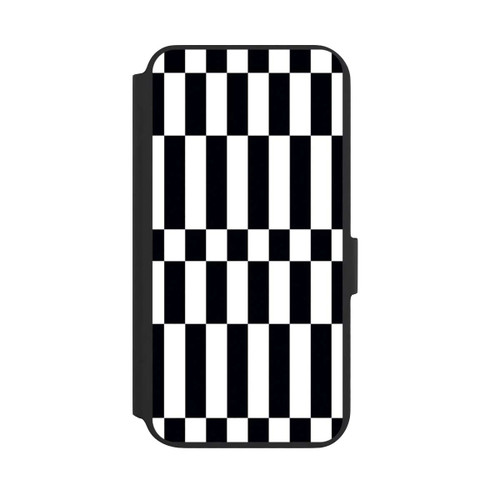 Samsung Galaxy S22+ NIVOflip Checked Abstract Bold Black and White Color Block