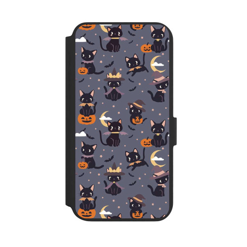 Samsung Galaxy S22+ NIVOflip Cute Halloween Witch Cats and Pumpkins