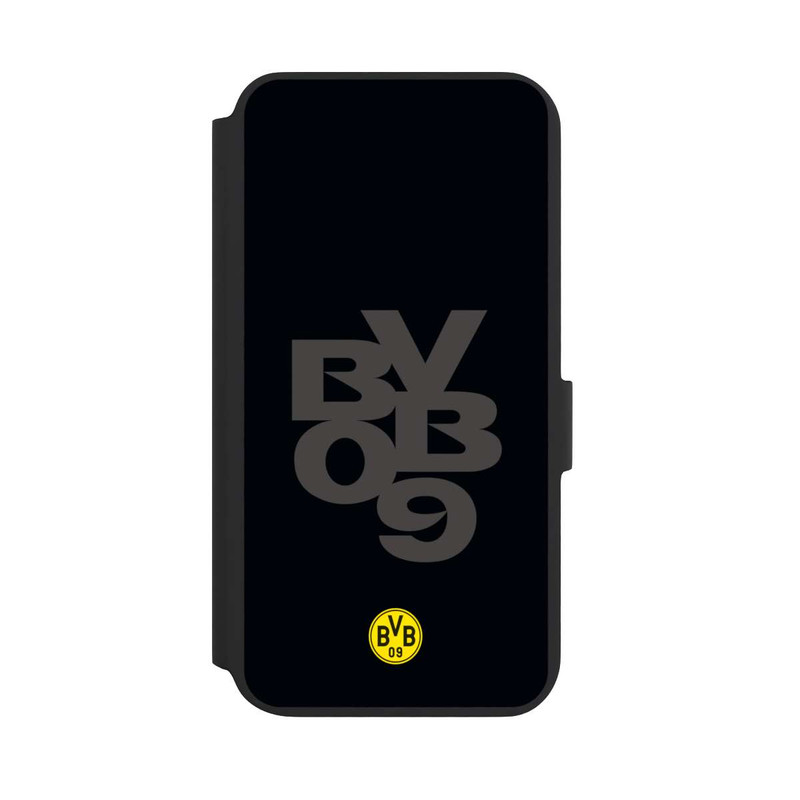 Galaxy S22 + NIVOflip BVB09 Grau Schwarz