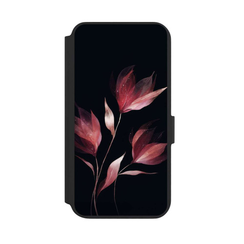 Samsung Galaxy S22+ NIVOflip Burgunderrote Blume Negativ
