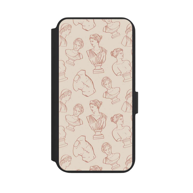 Galaxy S22 + NIVOflip Griechische Büsten Art-Déco Braun