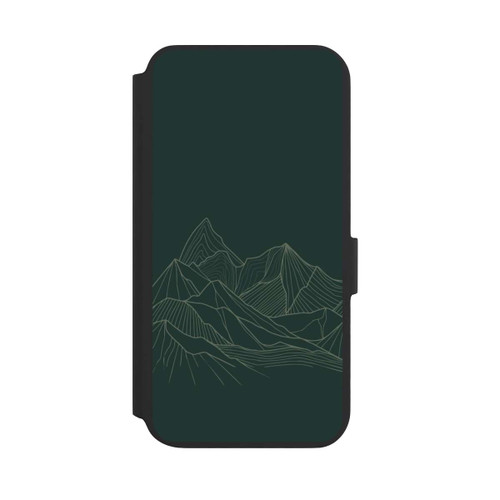 Samsung Galaxy S22+ NIVOflip Berg Line Art Grün