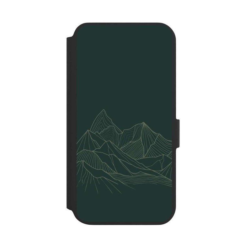 Galaxy S22 + NIVOflip Berg Line Art Grün