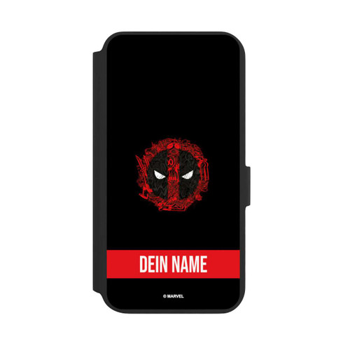 Samsung Galaxy S22+ NIVOflip Deadpool Logo Personalisierbar
