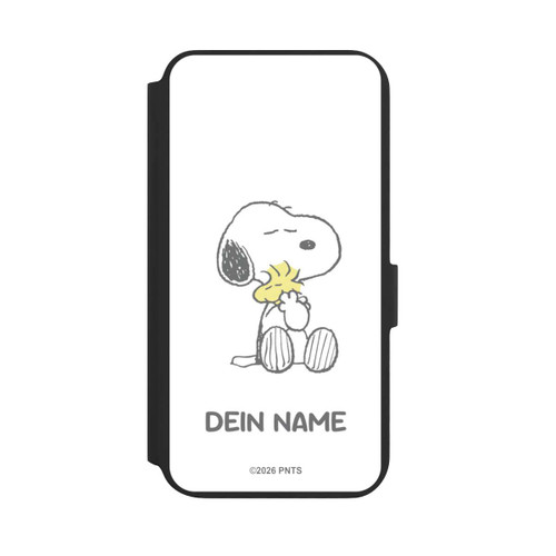 Samsung Galaxy S22+ NIVOflip Snoopy And Woodstock Cuddling Personnalisable