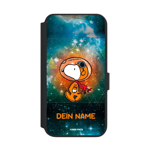 Samsung Galaxy S22+ NIVOflip Snoopy Voyageur de l'espace Personnalisable