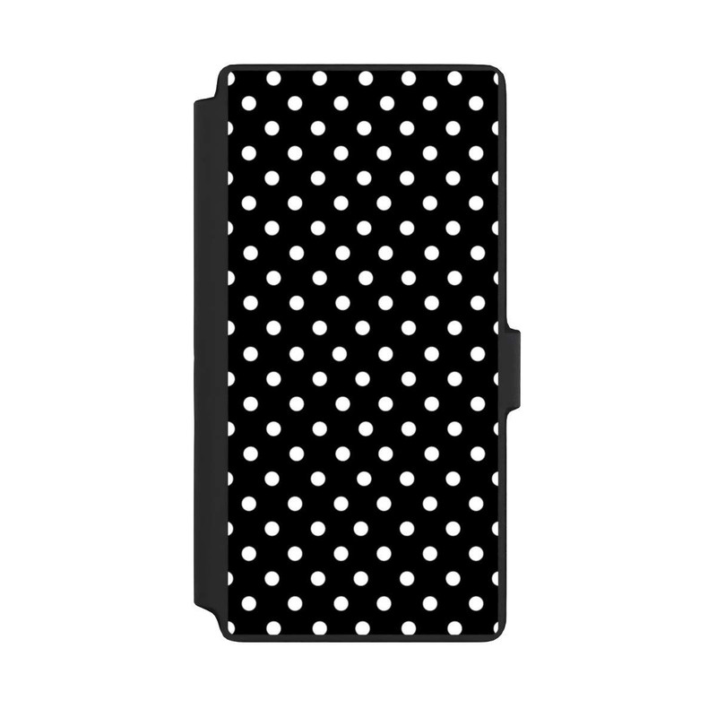 Galaxy S22 Ultra NIVOflip Polka Dots Schwarz und Weiß