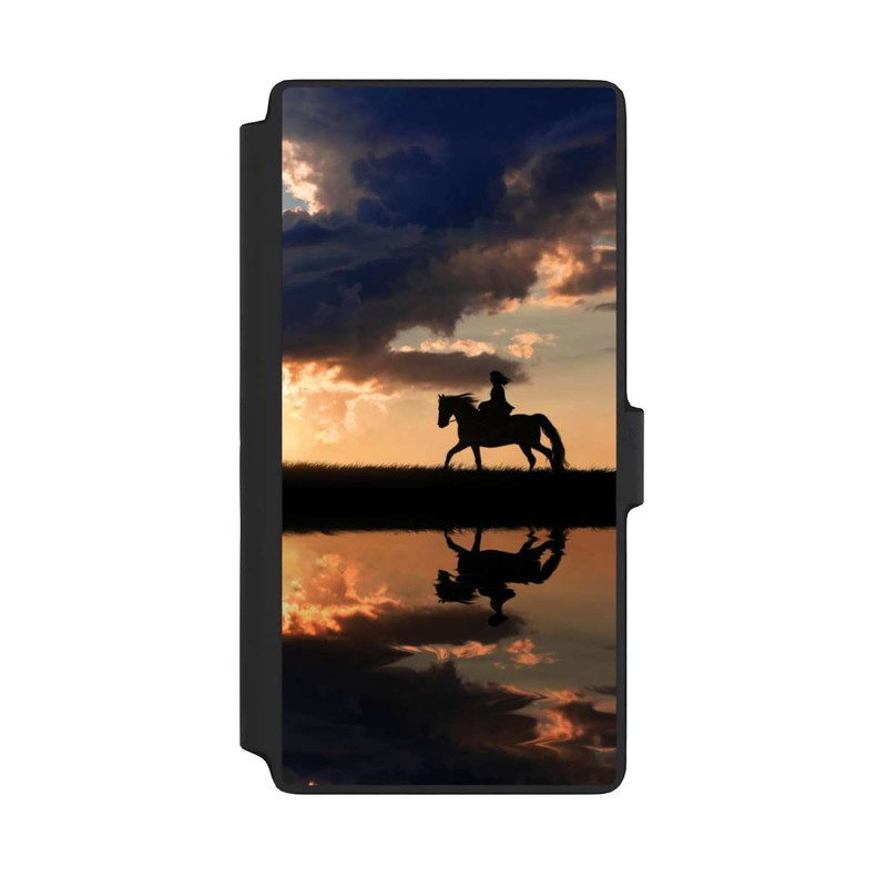 Galaxy S22 Ultra NIVOflip Randonnée à Cheval au Crépuscule