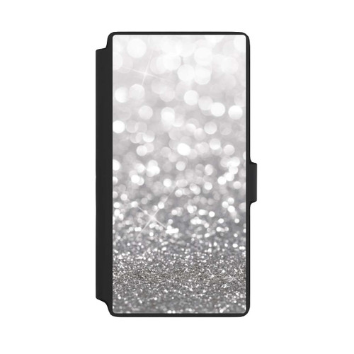 Samsung Galaxy S22 Ultra NIVOflip Pluie de Paillettes Argentées Look