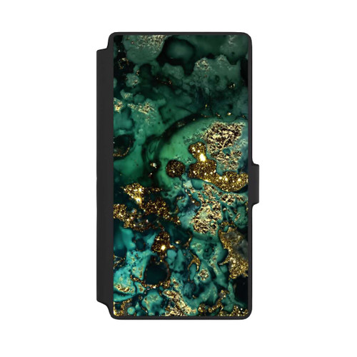 Samsung Galaxy S22 Ultra NIVOflip Marbre Cyan Scintillant