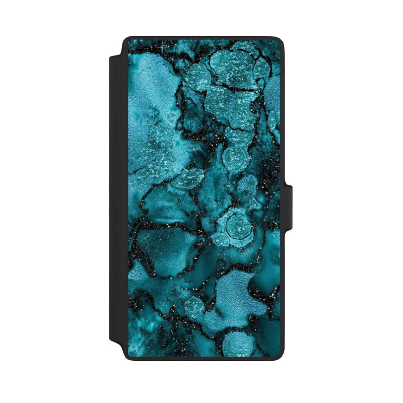 Galaxy S22 Ultra NIVOflip  Blauer Glitzerlook