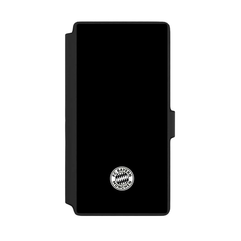 Galaxy S22 Ultra NIVOflip Klassisches FCB Logo Klein - Weiß auf Schwarz