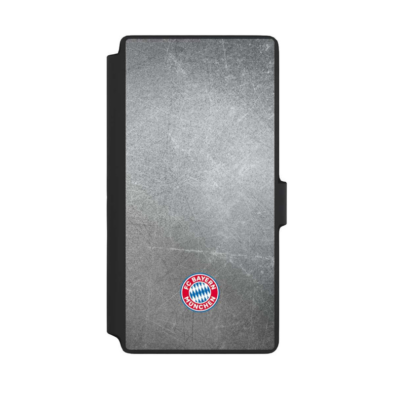 Galaxy S22 Ultra NIVOflip Klassisches FCB Logo Klein - Bunt auf Metalllook