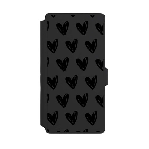 Samsung Galaxy S22 Ultra NIVOflip Herzen Schwarz ohne Hintergrund