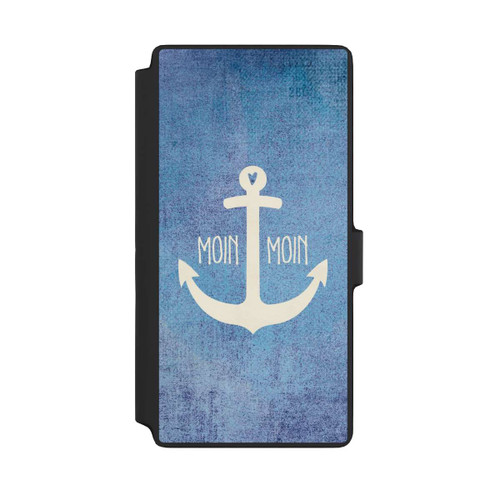 Samsung Galaxy S22 Ultra NIVOflip Moin Moin Anker Blau