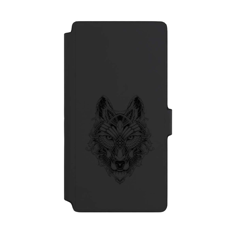 Galaxy S22 Ultra NIVOflip Wolf Mandala ohne Hintergrund