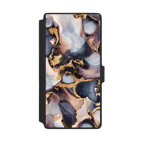 Samsung Galaxy S22 Ultra NIVOflip Verträumte Tinte Grau-Golddruck