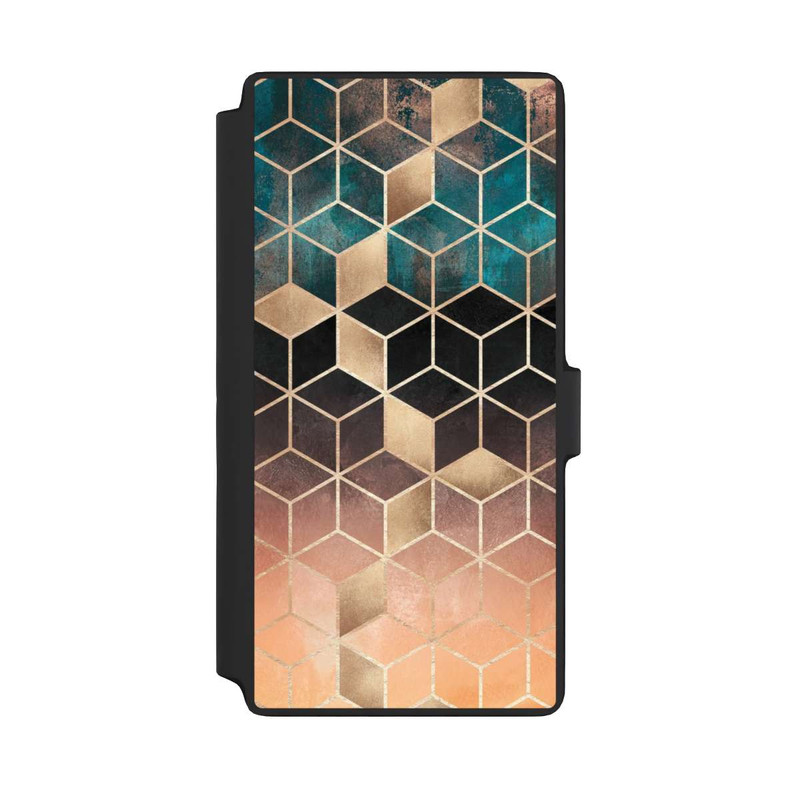 Galaxy S22 Ultra NIVOflip Ombre Traum Würfel Gold Druck