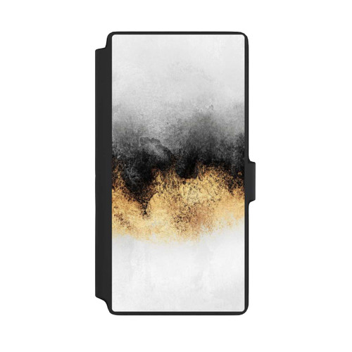 Samsung Galaxy S22 Ultra NIVOflip Grauer Himmelstaub Golddruck