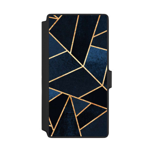 Samsung Galaxy S22 Ultra NIVOflip Navy Stein Golddruck