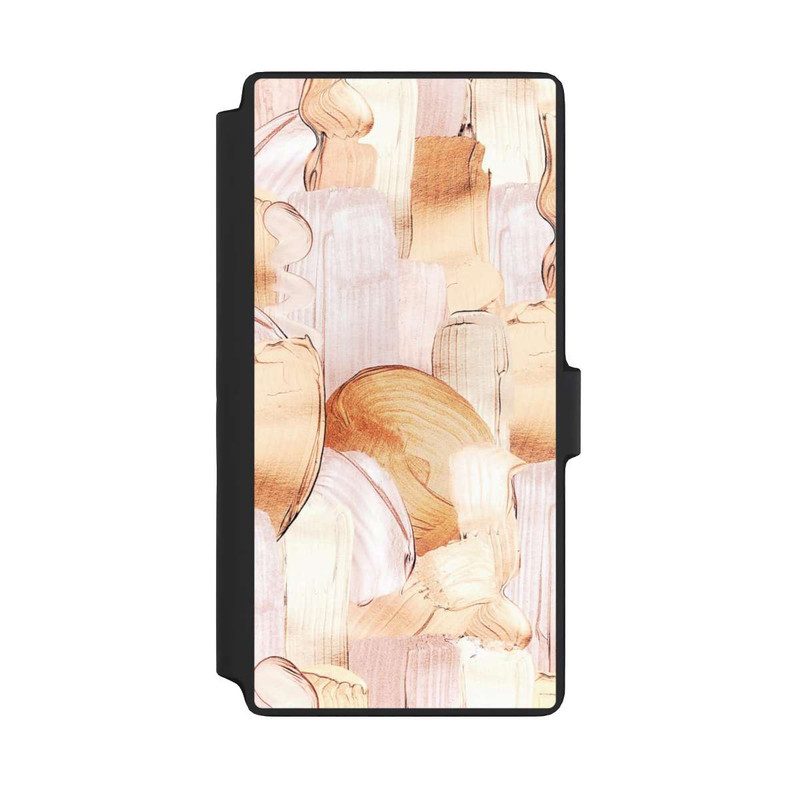 Galaxy S22 Ultra NIVOflip Motif de pinceau blanc/or