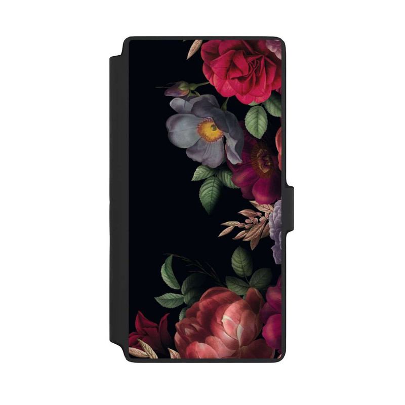 Galaxy S22 Ultra NIVOflip Fleurs sur noir