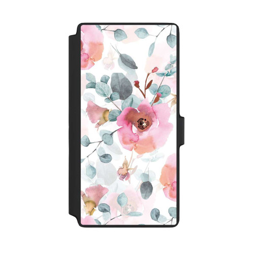 Samsung Galaxy S22 Ultra NIVOflip Aquarell Blumentapete