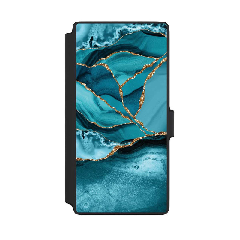 Galaxy S22 Ultra NIVOflip Marbre Bleu Glacier