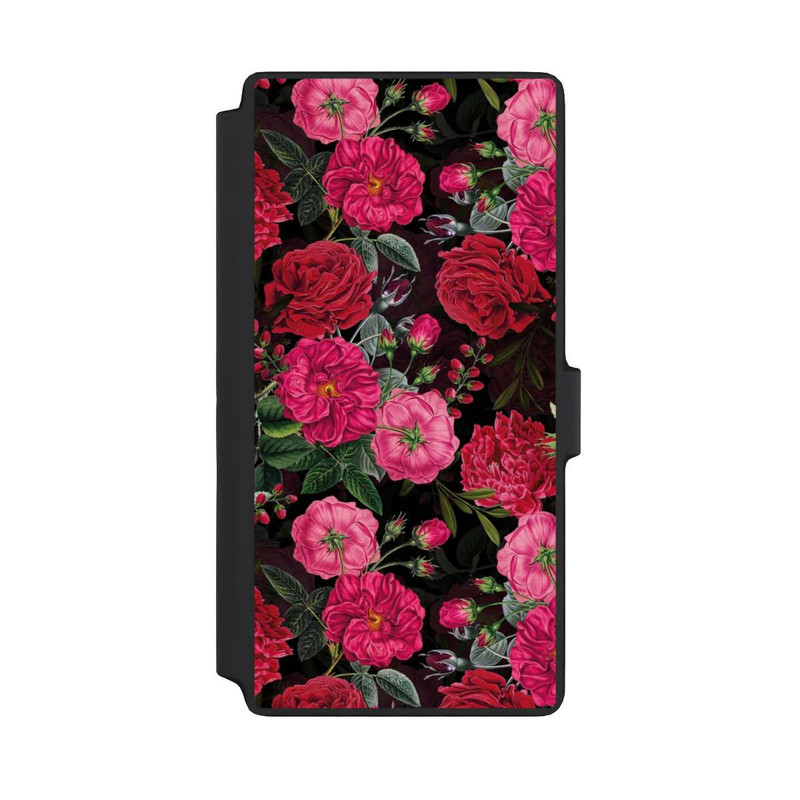 Galaxy S22 Ultra NIVOflip Pink und Rote Blumen