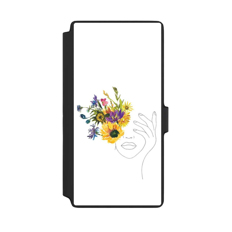 Galaxy S22 Ultra NIVOflip Line Art Tournesols femme