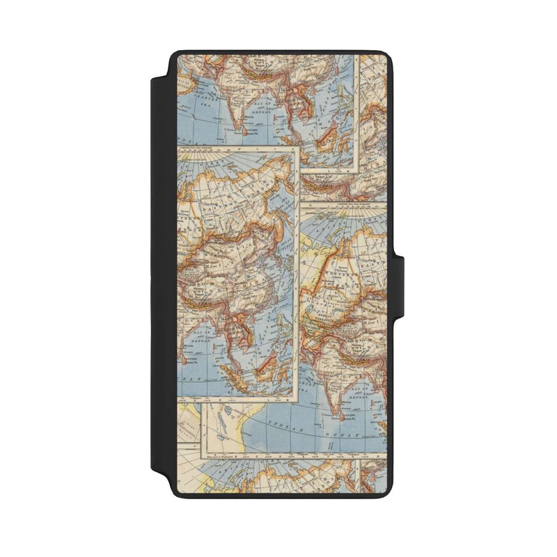 Galaxy S22 Ultra NIVOflip Carte du monde vintage